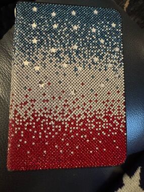 Lux Swarovski-Style Crystal Tablet Cover - Red, White & Blue
